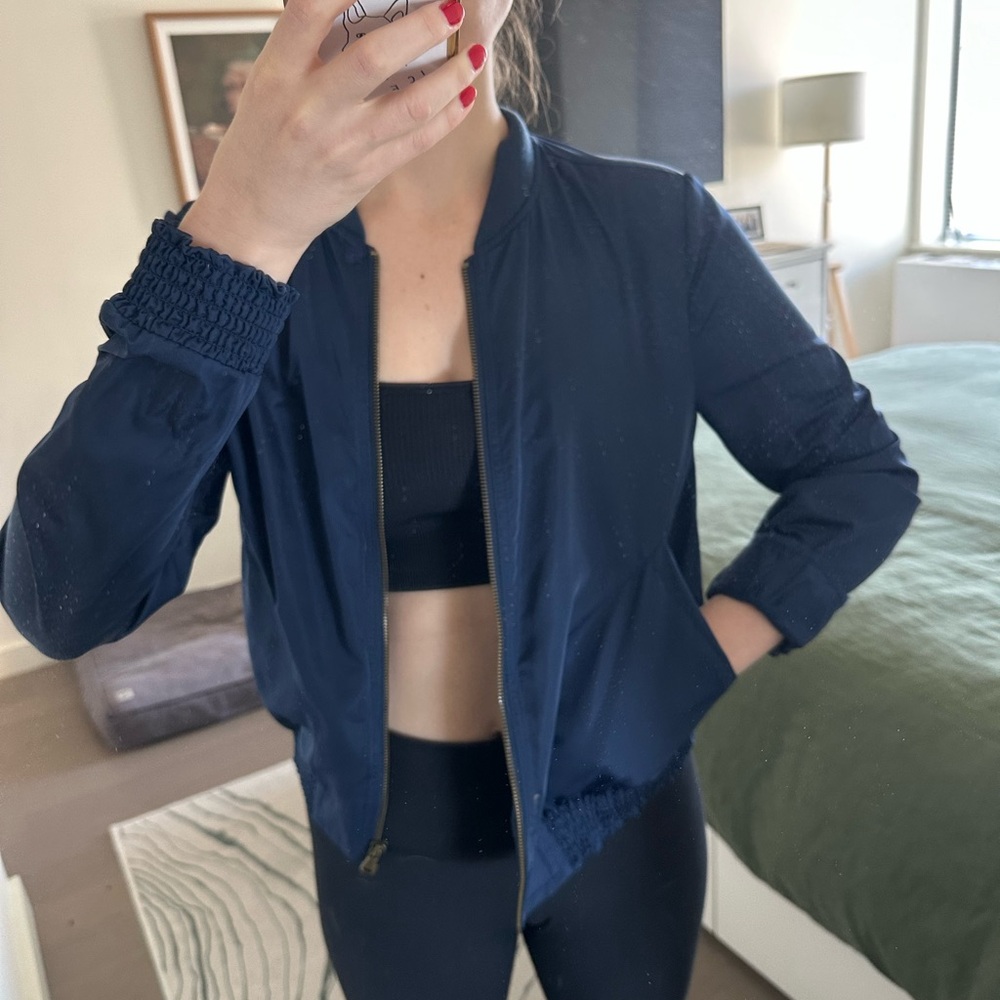 Lightweight varsity jacket